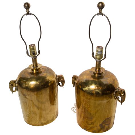 Pair Of Mid Century Brass Lamps : On Antique Row - West Palm Beach ...