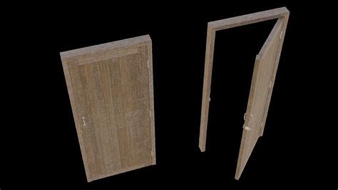 Wood Door 3d Model Cgtrader