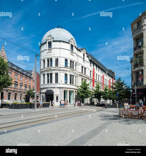 Belgium, Antwerp, Modemuseum - Modenatie - Fashion museum Stock Photo ...