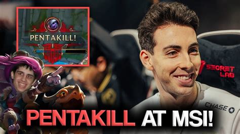 PENTAKILL AT MSI Ft IWDominatelol And Friends Treatz GG Vs GAM