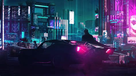 Batman In Cyberpunk 2077 Wallpaper 4k Hd Id7043