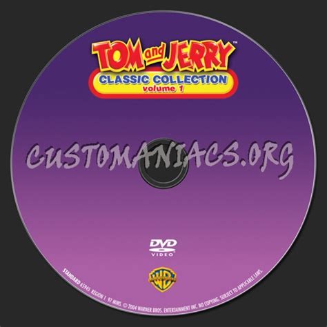 Tom and Jerry Classic Collection Volume 1 dvd label - DVD Covers ...