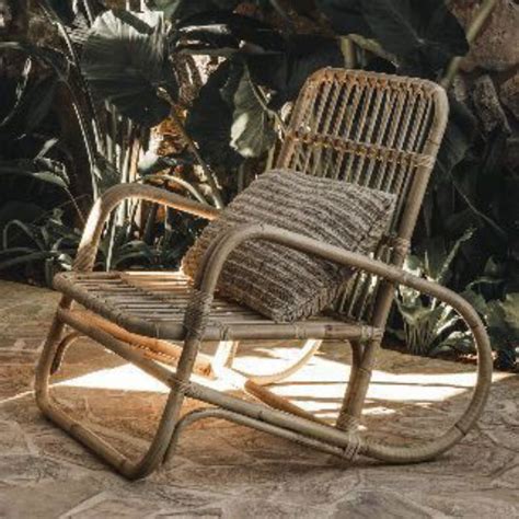 Jual Domino Rattan Lounge Chair Kursi Rotan Santai Kursi Rotan