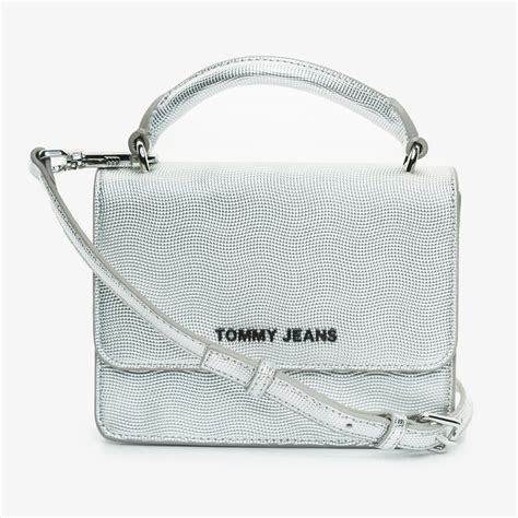 Tommy Hilfiger Torebka Tjw Femme Pu Flap Crossover Mtl Kolor Srebrny