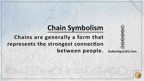 Chain Symbolism: Life Under the Significance of the Chain - ZodiacSigns101