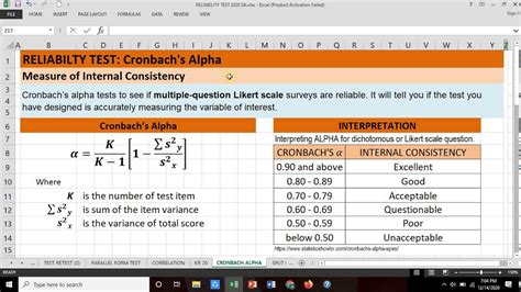 Cronbachs Alpha Survey Questionnaire Reliability Test Youtube