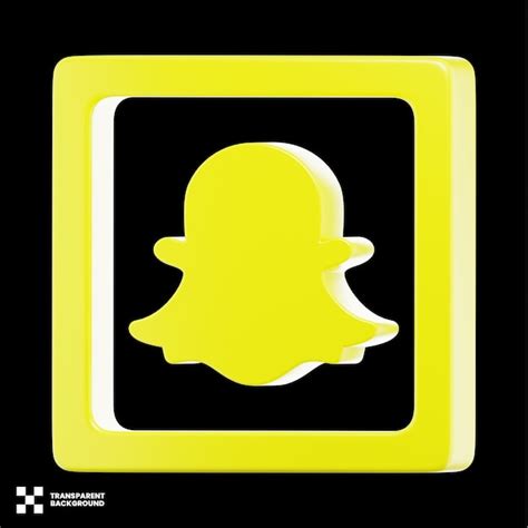 Premium Psd Snapchat Social Media Icon D