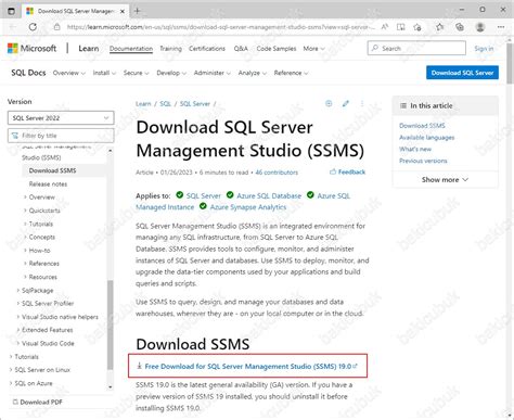 Microsoft Sql Server Management Studio 190 Kurulumu Baki Cubuk