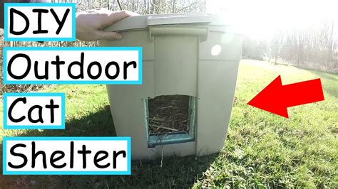 Diy Outdoor Cat House For Winter / Diy Safe House For Stray Cats In Winter Cat House Outside Cat ...