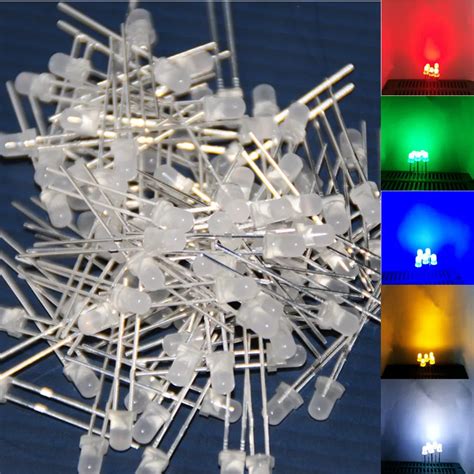 Pcs Kit Led Lamp Diode Mm Lampada Led Light Alto Brilho Difuso