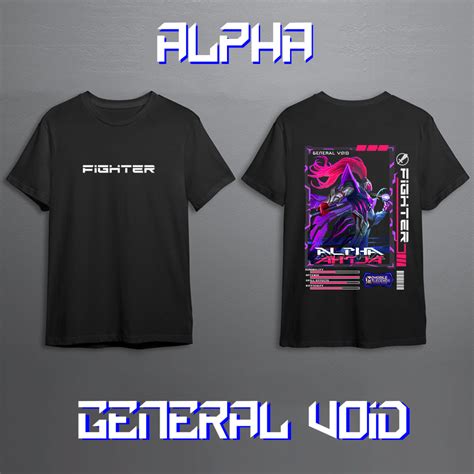 Jual Kaos Mobile Legend Hero Alpha Skin General Void Skin Terbaru Kaos