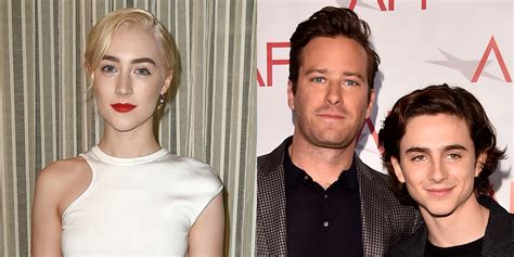 Saoirse Ronan, Timothee Chalamet, & Armie Hammer Are Globes Ready at ...