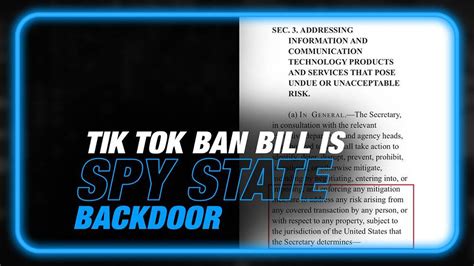 Spy State Bill To Ban Tik Tok Gets Bipartisan Push In Congress