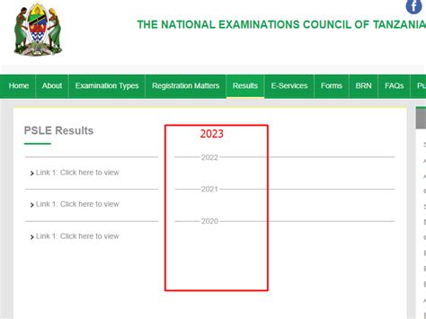 Matokeo Darasa La Saba Necta Std Results Released