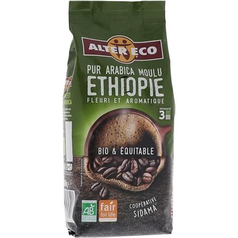 Cafe Et Expresso Eco Caf Moulu Pur Arabica Bio Quitable Intensit