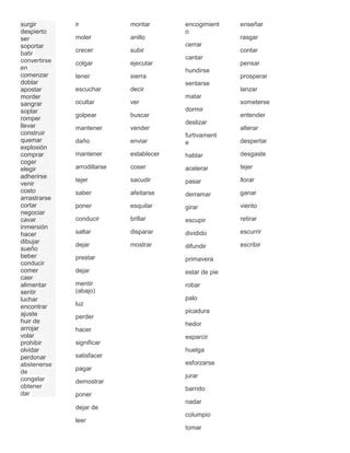 Verbs Pdf