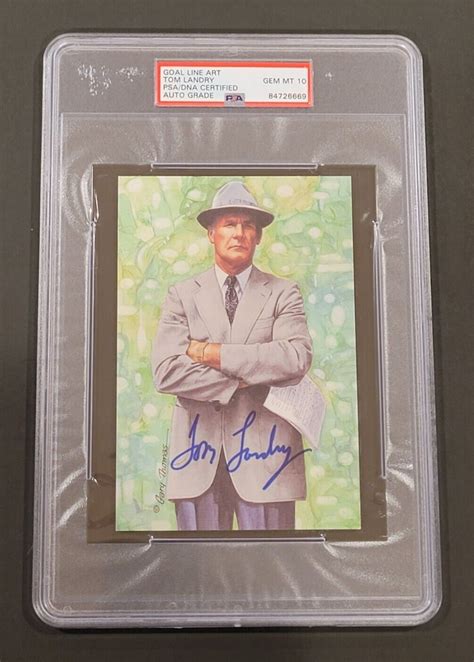 Tom Landry Autographed Memorabilia Signed Photo Jersey Collectibles