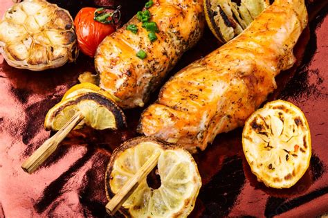 Grilled Fish Kebab Skewer Barbecue Photo Background And Picture For Free Download - Pngtree