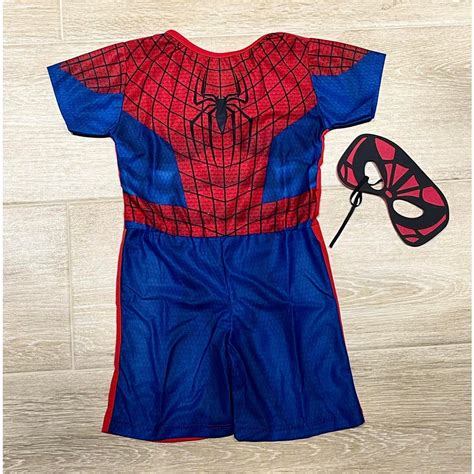 Fantasia Infantil Homem Aranha Vingadores Avengers 2 A 8 Anos Shopee