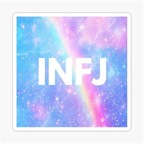 Infj Galaxy Rainbow Pastel Mbti Merch Sticker For Sale By