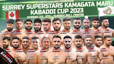 LIVE 2023 Canada Kabaddi Surrey Superstars Kamagata Maru Kabaddi