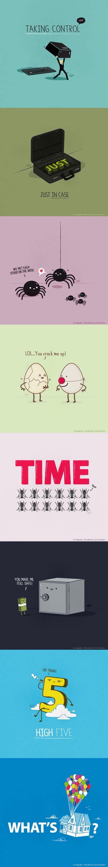 Clever Pun Illustrations Punny Puns Puns Jokes Funny Memes Funny