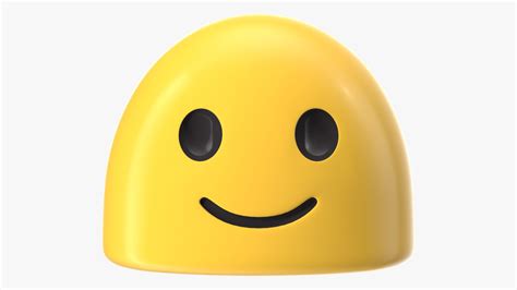 Slightly Smiling Face Android Emoji D Model Ds Blend C D