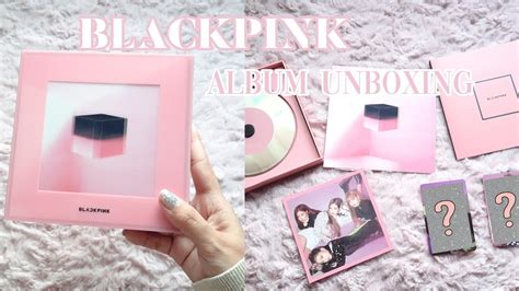 Unboxing BLACKPINK 1st Mini Album SQUARE UP Pink Ver YouTube