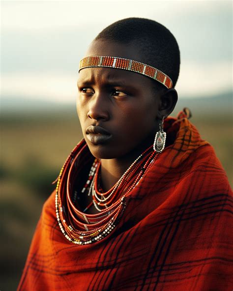 Maasai Warrior | AI Art Image | Young Kenyan Warrior | Traditional