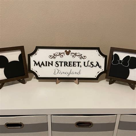 Disney Main Street Sign Classic Disney Decor Disney Home Decor Disney