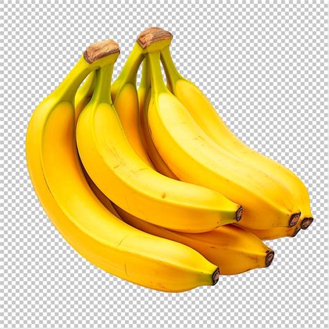 Premium Psd Isolated Bunch Of Bananas With Transparent Background