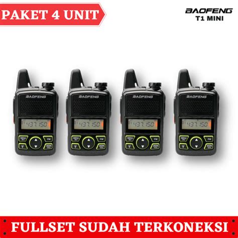 Jual Paket Unit Ht Baofeng T Bf T Handy Talky Walkie Talkie Single