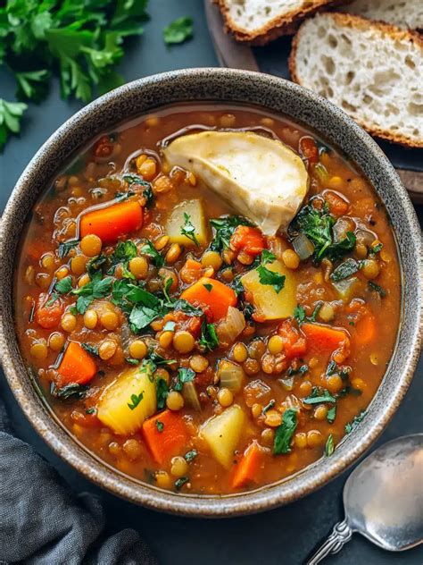 lentil vegetable stew vegan comforting heart healthy delight recipes