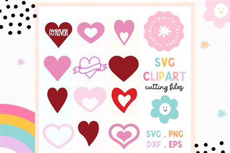 Love Heart Svg Cut File Heart Clipart Graphic By Illuztrate