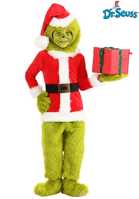 Dr Seuss Grinch Santa Open Face Toddler Costume