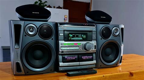 Mini System Aiwa Nsx S Lindo Detalhes E Fun Es Youtube