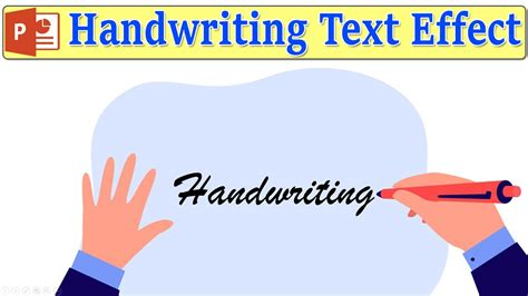 How To Make Handwriting Text Effect In Microsoft PowerPoint YouTube