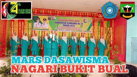 LOMBA MARS DASAWISMA HARI JADI KAB SIJUNJUNG KE 74 DI KECAMATAN KOTO