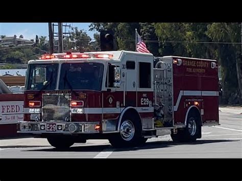 Brand New OCFA Engine 29 Responding YouTube