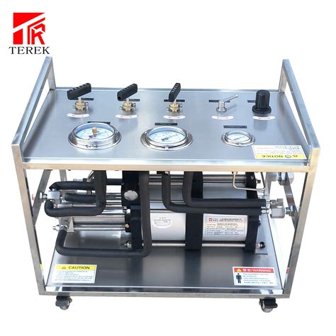 Terek 1000bar Double Head Driven Double Stage High Pressure Pneumatic Operated Gas Booster