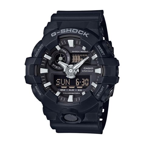 Montre Casio G Shock Classic GA 700 1BER Noir Armes catégorie B sur