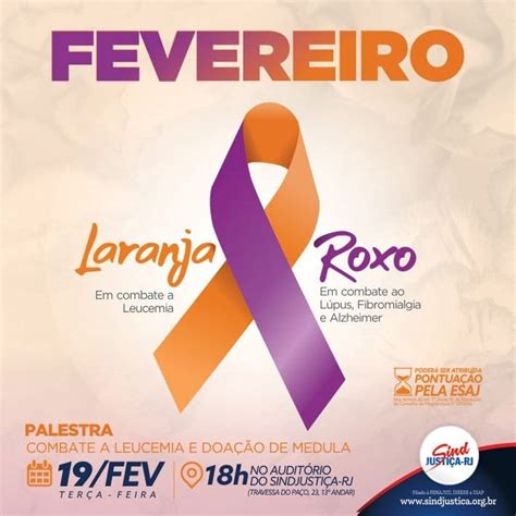 Fevereiro Roxo E Laranja Campanha Conscientiza Sobre Prevenção A