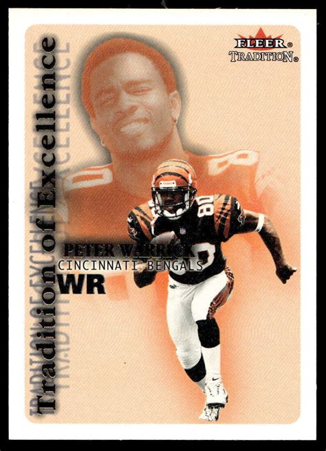 Fleer Tradition Te Peter Warrick Cincinnati Bengals Football