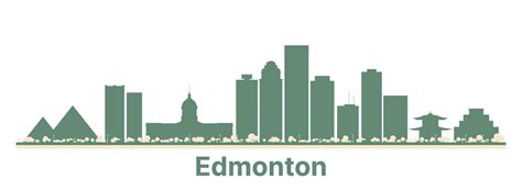 Abstract Edmonton Canada City Skyline with Color Buildings. 25388668 Vector Art at Vecteezy