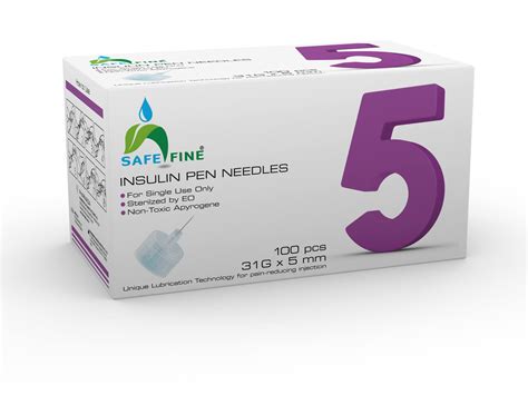 Safe Fine Insulin Pen Needles Mm G Painless Injection Pcs Box