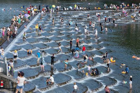 Dragon Scale Shaped Dam In Huyuan Township