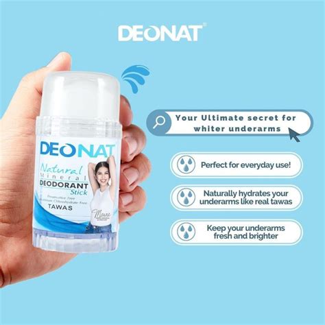 Deonat Natural Mineral Deodorant Stick Tawas G Lazada Singapore