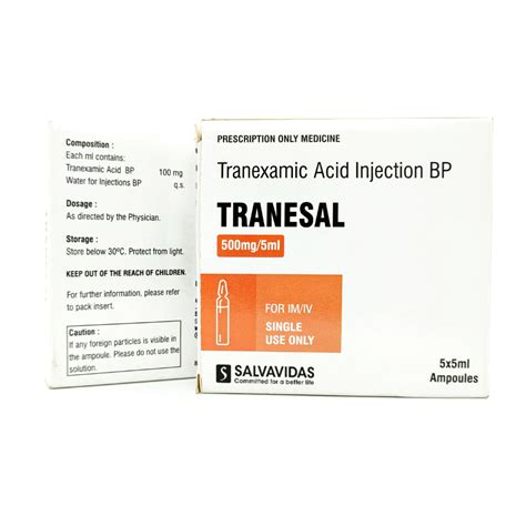 Tranexamic Acid Injection BP Salvavidas Pharma