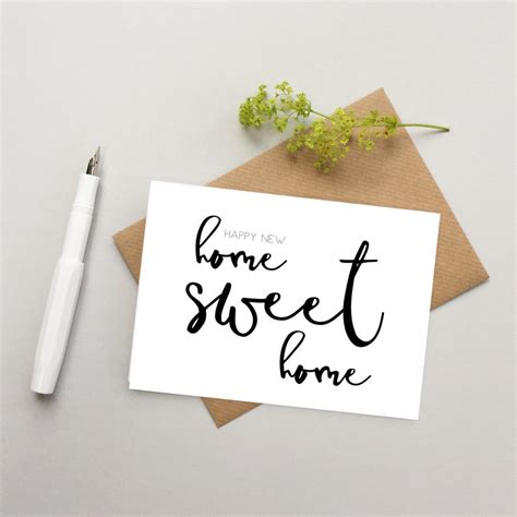 New Home Card Happy New Home Card Stylish New Home Card - Etsy