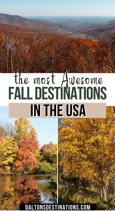 The most awesome fall destinations in the usa – Artofit